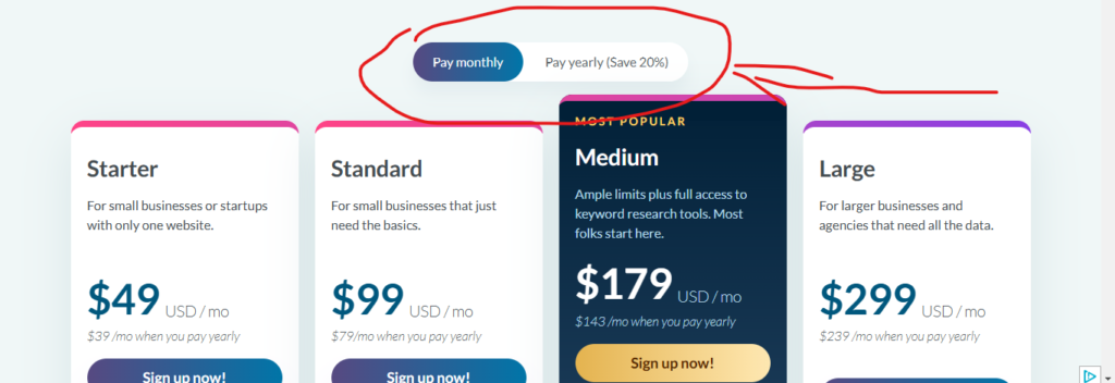 Discounts and Trials