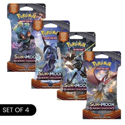 Pokemon Burning Shadows Sleeved Booster Pack Art Set