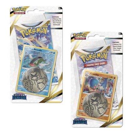 Pokemon Silver Tempest Coin Blister Pack – Basculin or Cranidos